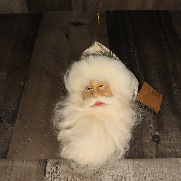 1997 TJ Collection Santa Claus Christmas Ornament Old World Rustic Hand Crafted - Picture 3 of 7